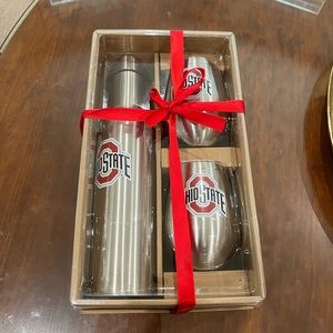 Ohio State University Wine Tumbler and 2 Glasses Set - The Memory Company